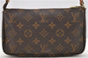 Authentic Louis Vuitton Monogram Pochette Accessoires Pouch M51980 LV 2222D