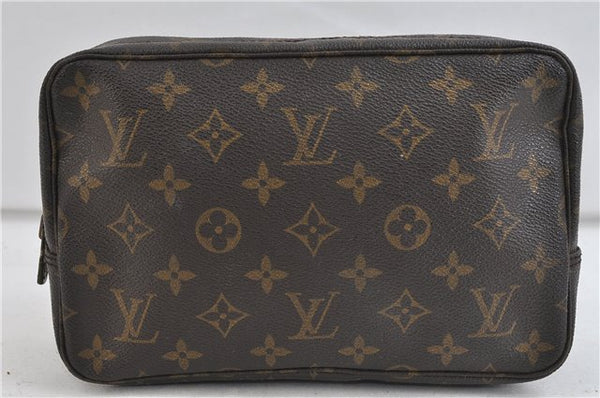 Auth Louis Vuitton Monogram Trousse Toilette 23 Clutch Hand Bag M47524 LV 2223D