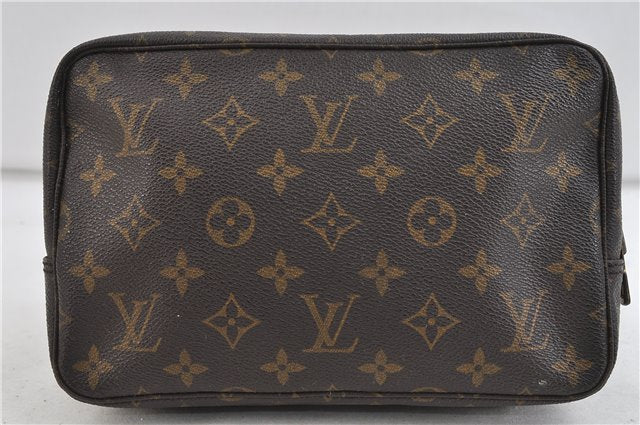 Auth Louis Vuitton Monogram Trousse Toilette 23 Clutch Hand Bag M47524 LV 2223D