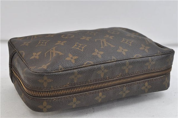 Auth Louis Vuitton Monogram Trousse Toilette 23 Clutch Hand Bag M47524 LV 2223D