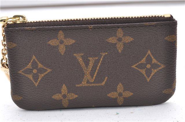 Authentic Louis Vuitton Monogram Pochette Cles Coin Purse Case M62650 LV 2223F