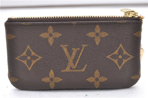 Authentic Louis Vuitton Monogram Pochette Cles Coin Purse Case M62650 LV 2223F