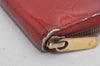 Authentic Louis Vuitton Vernis Zippy Wallet Long Purse Red M91981 LV 2223I