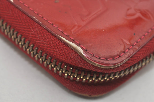 Authentic Louis Vuitton Vernis Zippy Wallet Long Purse Red M91981 LV 2223I