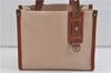 Authentic BURBERRY Check Shoulder Hand Bag Purse Canvas Leather Beige 2224D