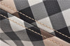 Authentic BURBERRY Vintage Nova Check PVC Enamel Shoulder Tote Bag Beige 2224G