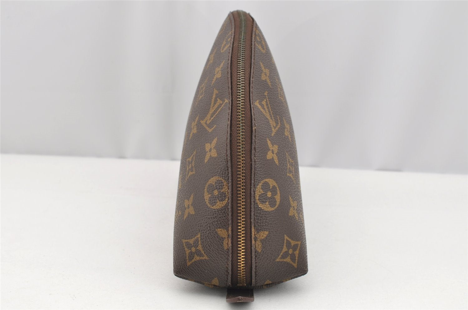 Authentic Louis Vuitton Monogram Trousse Demi Ronde 23 Pouch M47520 Junk 2224I