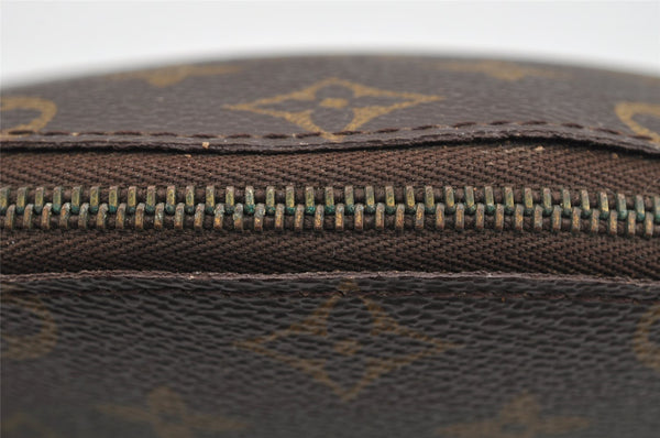 Authentic Louis Vuitton Monogram Trousse Demi Ronde 23 Pouch M47520 Junk 2224I