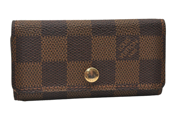 Authentic Louis Vuitton Damier Multicles 4 Key Case Holder N62631 LV 2225I