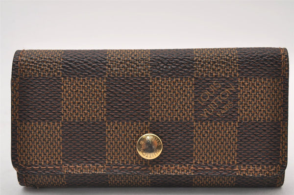 Authentic Louis Vuitton Damier Multicles 4 Key Case Holder N62631 LV 2225I