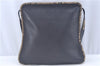 Authentic FENDI Selleria Vintage Shoulder Bag Purse Leather Black 2226G
