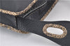 Authentic FENDI Selleria Vintage Shoulder Bag Purse Leather Black 2226G