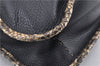 Authentic FENDI Selleria Vintage Shoulder Bag Purse Leather Black 2226G