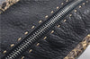 Authentic FENDI Selleria Vintage Shoulder Bag Purse Leather Black 2226G