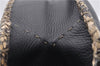 Authentic FENDI Selleria Vintage Shoulder Bag Purse Leather Black 2226G