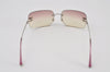 Authentic CHANEL Sunglasses Rhinestone CoCo Mark Titanium 4017-D Pink 2226I