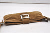 Authentic FENDI Vintage Shoulder Cross Body Bag Purse Corduroy Brown 2227G