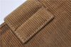 Authentic FENDI Vintage Shoulder Cross Body Bag Purse Corduroy Brown 2227G