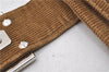 Authentic FENDI Vintage Shoulder Cross Body Bag Purse Corduroy Brown 2227G