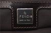 Authentic FENDI Vintage Shoulder Cross Body Bag Purse Corduroy Brown 2227G