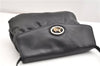 Authentic CELINE Vintage Horse Carriage Shoulder Bag Purse Leather Black 2228G