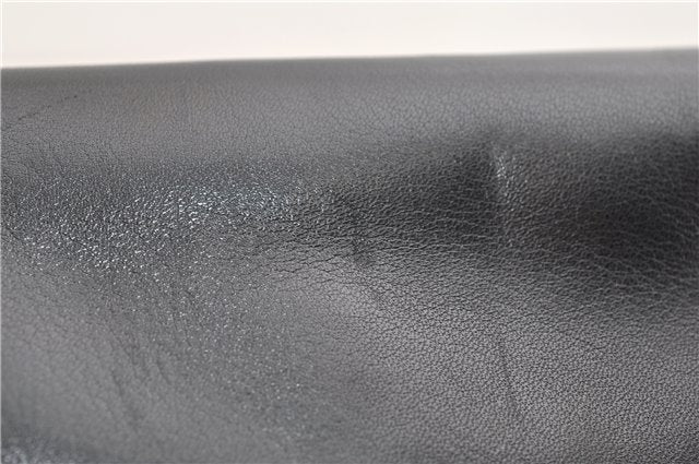 Authentic CELINE Vintage Horse Carriage Shoulder Bag Purse Leather Black 2228G