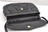 Authentic CELINE Vintage Horse Carriage Shoulder Bag Purse Leather Black 2228G
