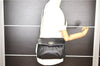 Authentic CELINE Vintage Horse Carriage Shoulder Bag Purse Leather Black 2228G
