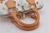 Auth Louis Vuitton Monogram Multicolor Alma PM Hand Bag White M92647 LV 2229E