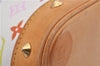 Auth Louis Vuitton Monogram Multicolor Alma PM Hand Bag White M92647 LV 2229E