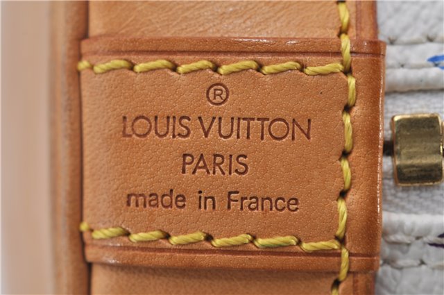 Auth Louis Vuitton Monogram Multicolor Alma PM Hand Bag White M92647 LV 2229E