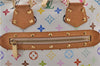 Auth Louis Vuitton Monogram Multicolor Alma PM Hand Bag White M92647 LV 2229E