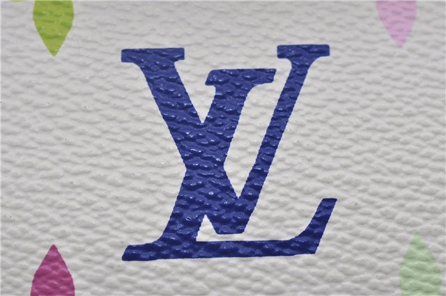 Auth Louis Vuitton Monogram Multicolor Alma PM Hand Bag White M92647 LV 2229E