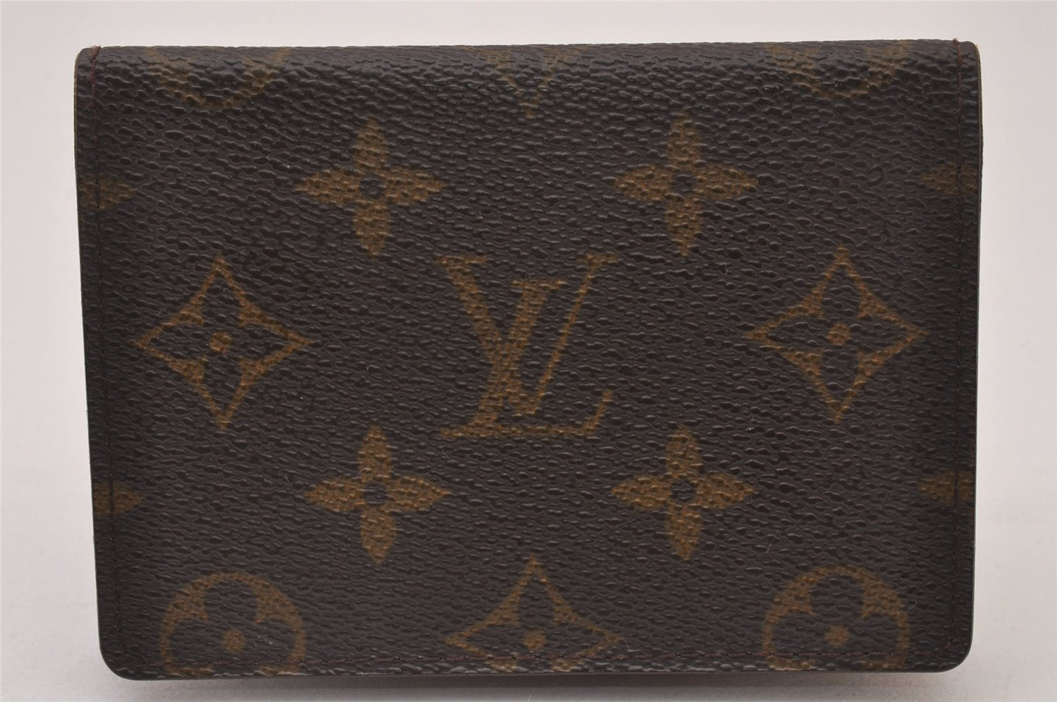 Authentic Louis Vuitton Monogram Porte 2 Cartes Vertical M60533 Pass Case 2229I