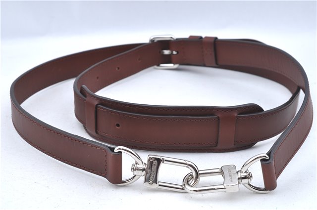 Authentic Louis Vuitton Leather Shoulder Strap Brown Size 45.3-54.5