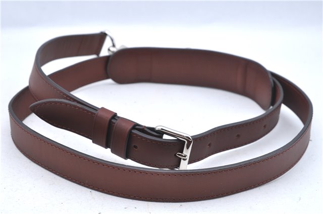 Authentic Louis Vuitton Leather Shoulder Strap Brown Size 45.3-54.5