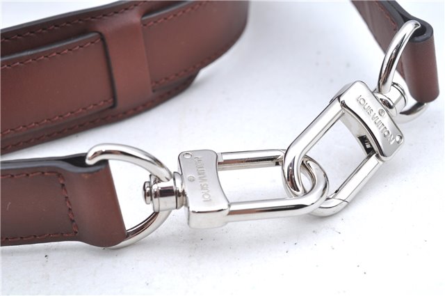 Authentic Louis Vuitton Leather Shoulder Strap Brown Size 45.3-54.5