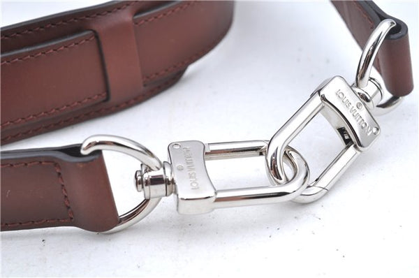 Authentic Louis Vuitton Leather Shoulder Strap Brown Size 45.3-54.5" LV 2230E