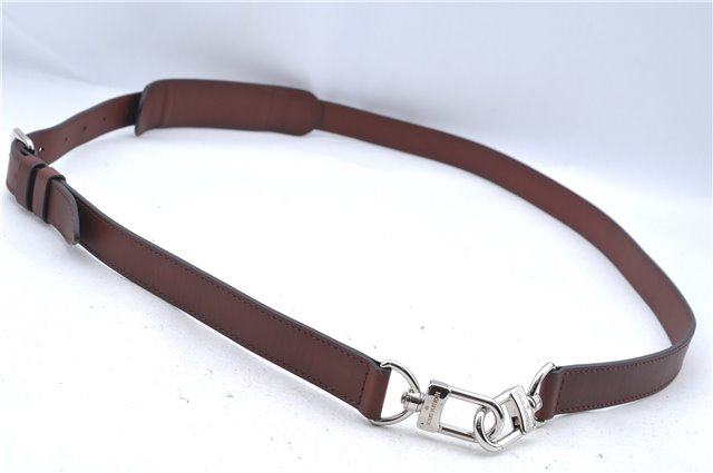 Authentic Louis Vuitton Leather Shoulder Strap Brown Size 45.3-54.5