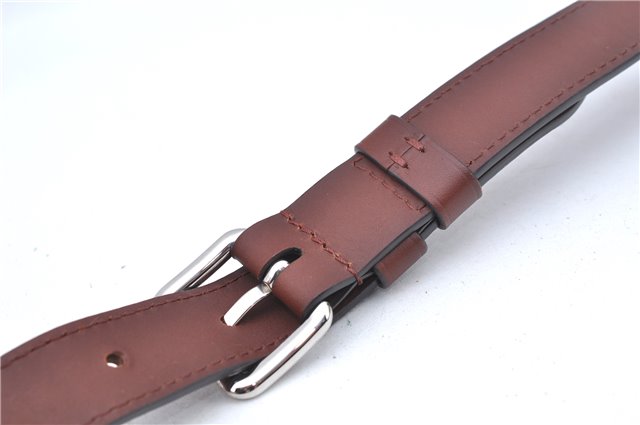 Authentic Louis Vuitton Leather Shoulder Strap Brown Size 45.3-54.5