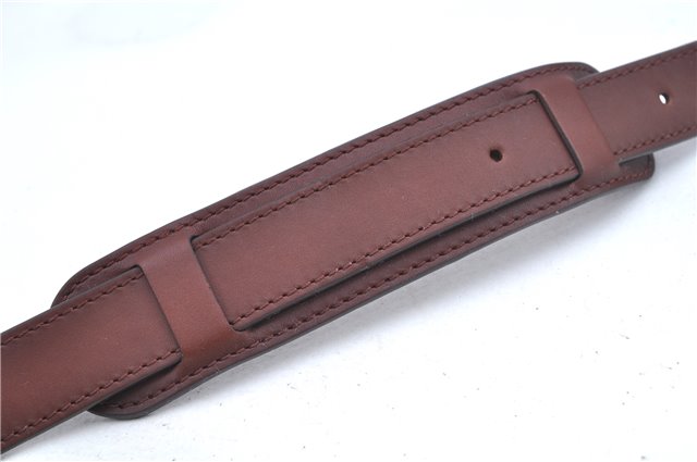 Authentic Louis Vuitton Leather Shoulder Strap Brown Size 45.3-54.5