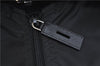 Authentic PRADA Nylon Vintage Tessuto Leather Garment Cover Black 2230F