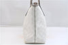 Authentic COACH Signature Shoulder Tote Bag PVC Leather White 2231F