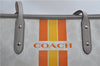 Authentic COACH Signature Shoulder Tote Bag PVC Leather White 2231F