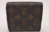 Authentic Louis Vuitton Monogram M61652 Porte Monnaie Billet Carte Credit 2231I