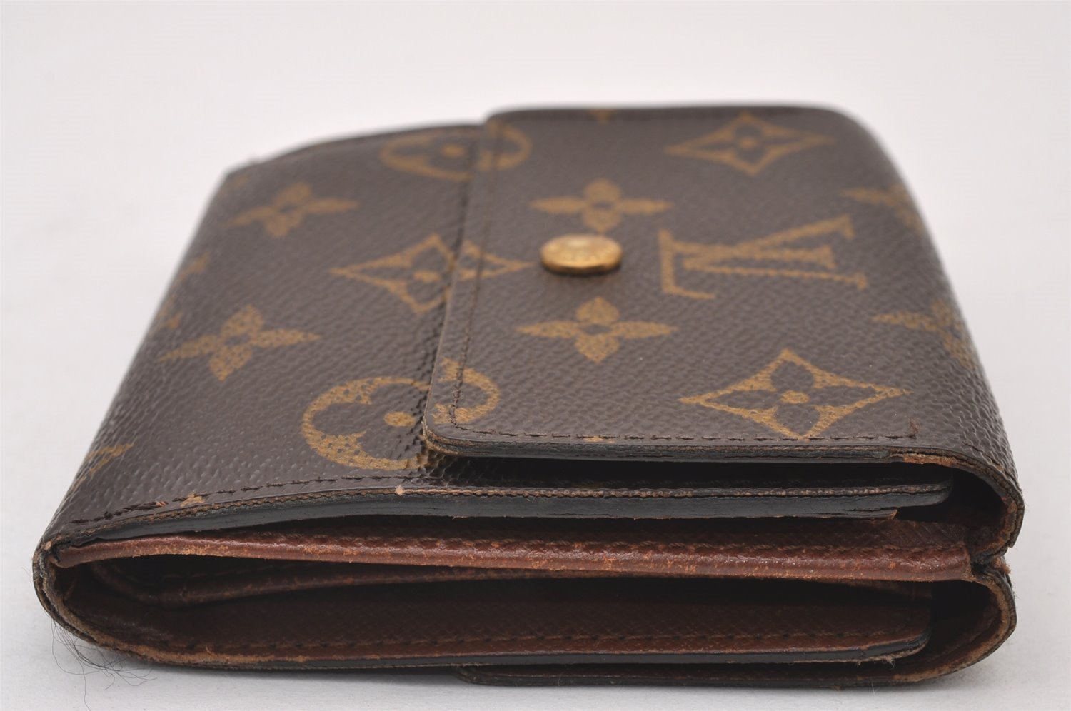 Authentic Louis Vuitton Monogram M61652 Porte Monnaie Billet Carte Credit 2231I