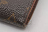 Authentic Louis Vuitton Monogram M61652 Porte Monnaie Billet Carte Credit 2231I