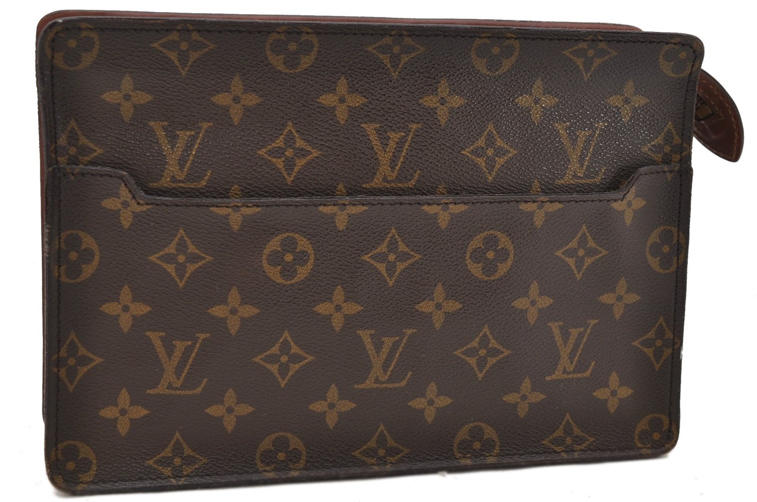 Authentic Louis Vuitton Monogram Pochette Homme Clutch Hand Bag M51795 LV 2232D