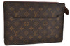 Authentic Louis Vuitton Monogram Pochette Homme Clutch Hand Bag M51795 LV 2232D