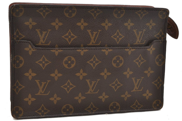 Authentic Louis Vuitton Monogram Pochette Homme Clutch Hand Bag M51795 LV 2232D